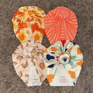 Bunny Knots size small 6-12m baby turban hats bundle!!